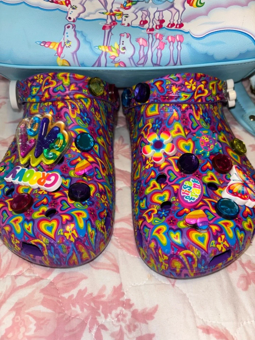 Lisa Frank Pastel Rainbow Cloud Backpack with Matching Wallet - Picture 11 of 12